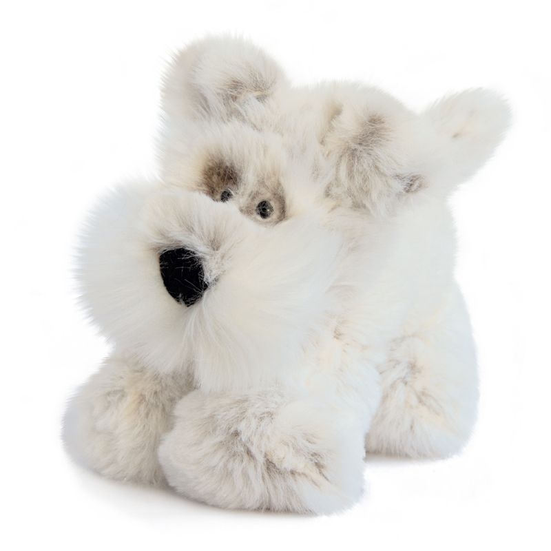 Peluche lapin HISTOIRE D'OURS Fluffy lapin écru HO2733 25 CM